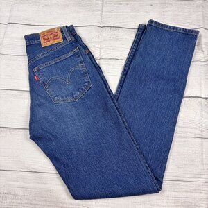 Levi's 501 Jeans Women's 24x32 Blue Original Fit Stretch Denim Button Fly